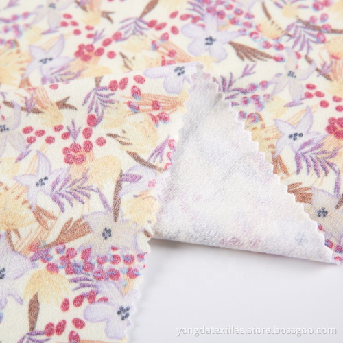 Custom Logo Spandex Poly Crepe Rayon Fabric Stocklot